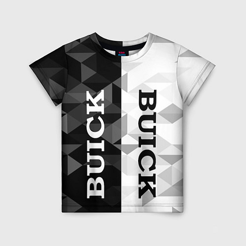 Детская футболка Buick Black And White / 3D-принт – фото 1