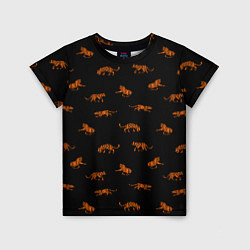 Детская футболка Тигры паттерн Tigers pattern