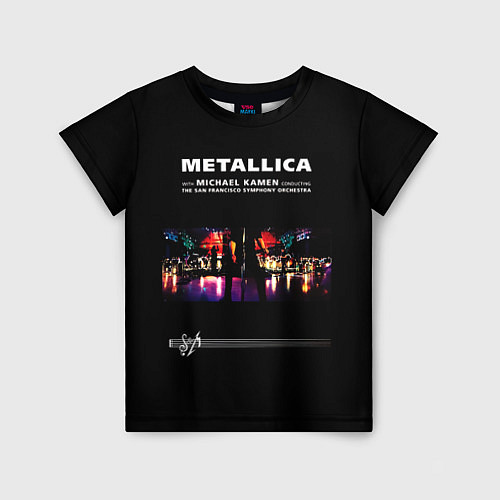 Детская футболка Metallica S и M / 3D-принт – фото 1