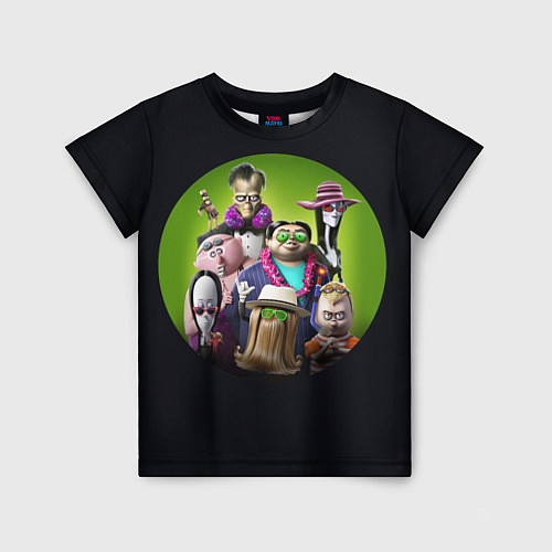 Детская футболка Семейка Аддамс - Горящий Тур / 3D-принт – фото 1