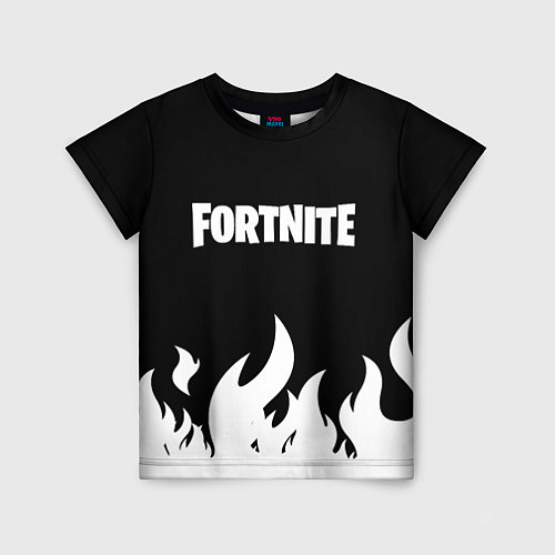 Детская футболка Fortnite Огонь / 3D-принт – фото 1