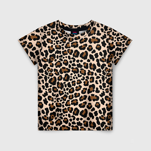 Детская футболка Леопардовые Пятна / 3D-принт – фото 1