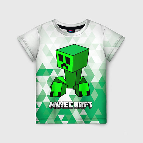 Детская футболка Minecraft Creeper ползучий камикадзе / 3D-принт – фото 1