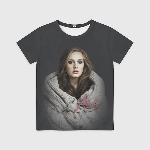 Детская футболка Фото Адель / 3D-принт – фото 1