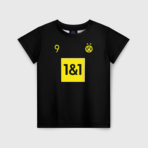 Детская футболка Haaland 9 - Borussia Dortmund / 3D-принт – фото 1