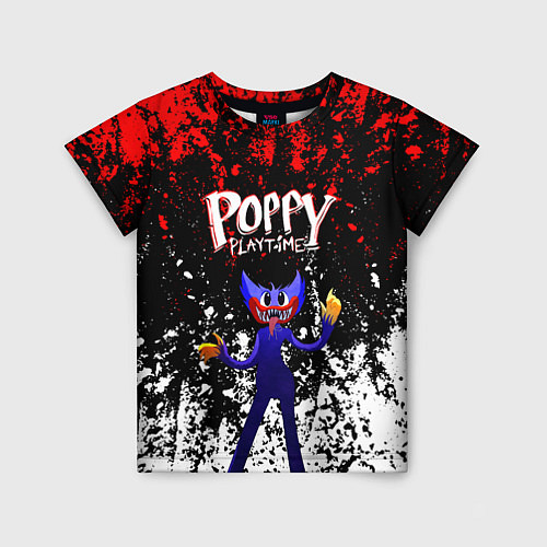 Детская футболка Poppy Playtime длинный Монстр / 3D-принт – фото 1