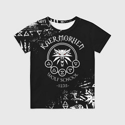 Футболка детская ВЕДЬМАК КАЕР МОРХЕН, ШКОЛА ВОЛКА, цвет: 3D-принт