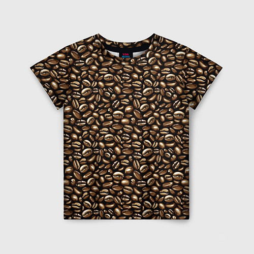 Детская футболка Кофе Coffee / 3D-принт – фото 1