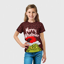 Футболка детская ГРИНЧ GRINCH WHATEVER, цвет: 3D-принт — фото 2
