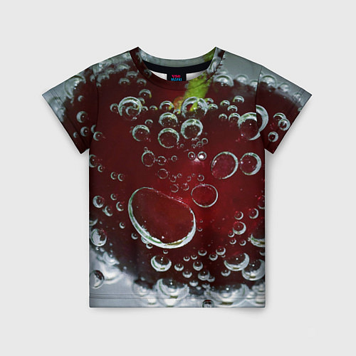 Детская футболка Сочная вишня под водой / 3D-принт – фото 1