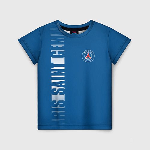 Детская футболка PSG PARIS SAINT GERMAIN WHITE LINE SPORT / 3D-принт – фото 1
