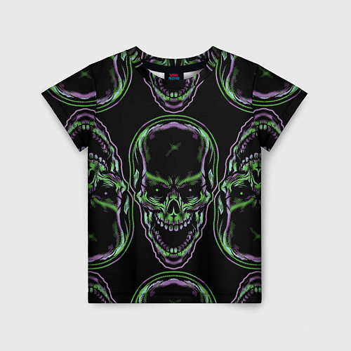 Детская футболка Skulls vanguard pattern 2077 / 3D-принт – фото 1