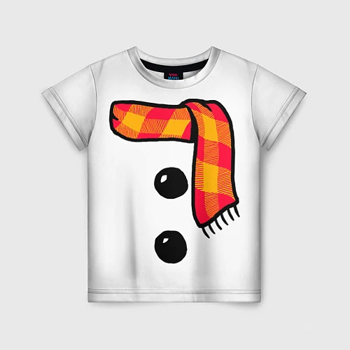 Детская футболка Snowman Outfit / 3D-принт – фото 1