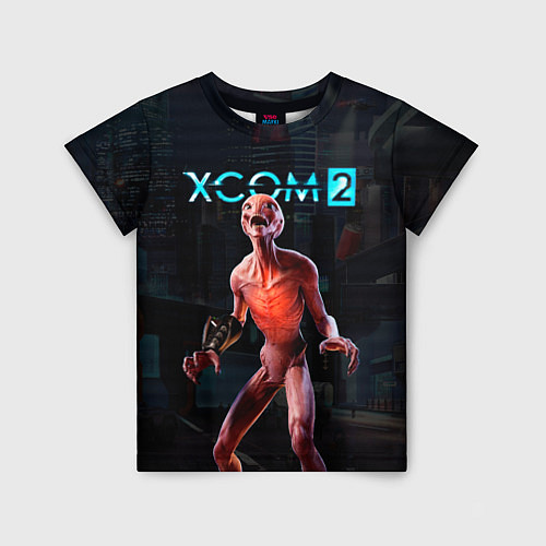 Детская футболка XCOM пришелец / 3D-принт – фото 1