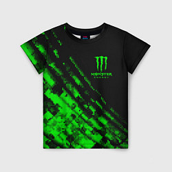 Футболка детская Monster Energy Текстура, цвет: 3D-принт
