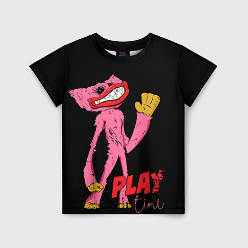 Детская футболка Розовый Хагги Poppy Playtime / 3D-принт – фото 1
