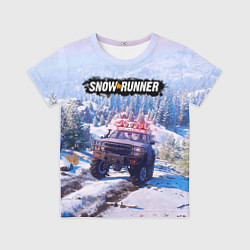 Футболка детская SnowRunner Гонки по бездорожью, цвет: 3D-принт