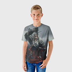 Футболка детская ВЕДЬМАК СЕРИАЛ ДИКАЯ ОХОТА, цвет: 3D-принт — фото 2