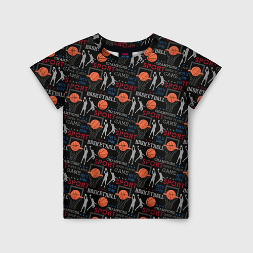 Детская футболка Basketball - Баскетбол / 3D-принт – фото 1