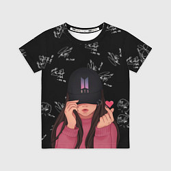 Футболка детская BTS Autograph, цвет: 3D-принт
