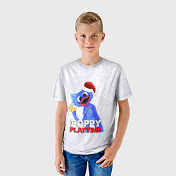 Футболка детская НОВОГОДНИЙ ПОППИ ПЛЕЙТАЙМ, СНЕЖИНКИ, цвет: 3D-принт — фото 2