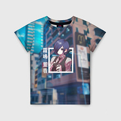 Футболка детская Токийский гуль Tokyo Ghoul, Тока Киришима Touka Ki, цвет: 3D-принт