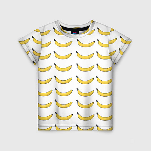 Детская футболка Крупный Банановый рай / 3D-принт – фото 1