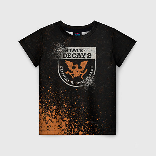 Детская футболка State of Decay Гранж / 3D-принт – фото 1