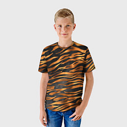 Футболка детская В шкуре тигра, цвет: 3D-принт — фото 2
