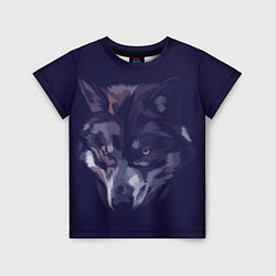 Детская футболка Одинокий волк в ожидании