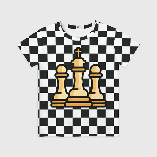 Детская футболка ChessKing Abstraction / 3D-принт – фото 1