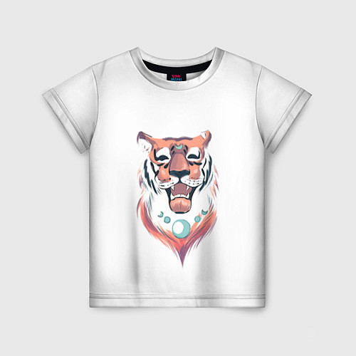 Детская футболка Веселый тигренок : / 3D-принт – фото 1