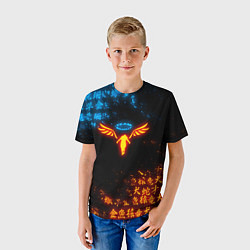 Футболка детская ОГНЕННЫЙ WALHALLA TEAM TOKYO REVENGERS, цвет: 3D-принт — фото 2