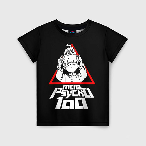 Детская футболка Mob Psycho 100 Кагеяма и Ямочки / 3D-принт – фото 1