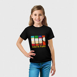 Футболка детская South Park - Южный парк главные герои, цвет: 3D-принт — фото 2