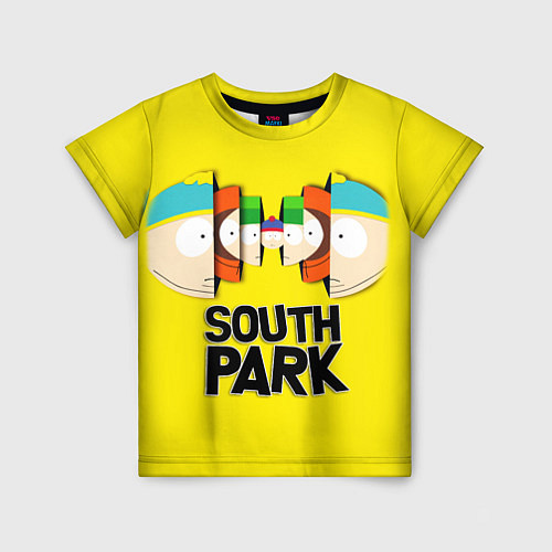 Детская футболка South Park - Южный парк персонажи / 3D-принт – фото 1