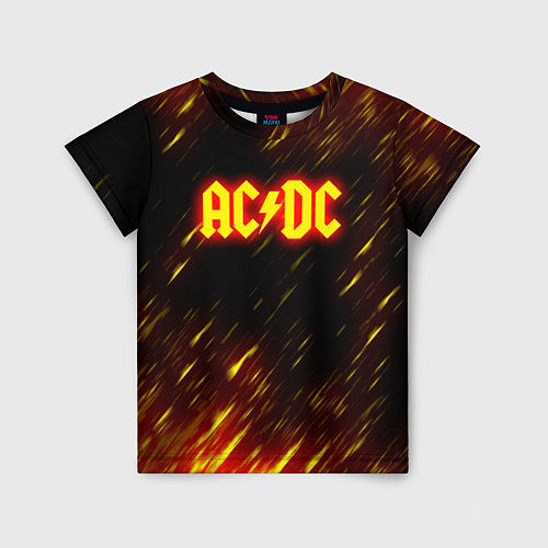 Детская футболка ACDC Neon / 3D-принт – фото 1