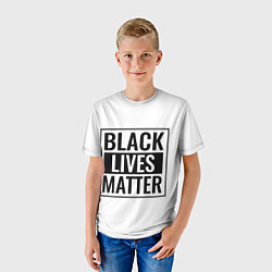 Футболка детская Black Lives Matters, цвет: 3D-принт — фото 2
