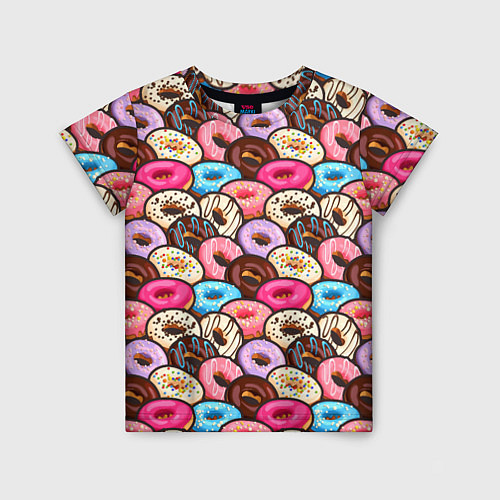 Детская футболка Sweet donuts / 3D-принт – фото 1