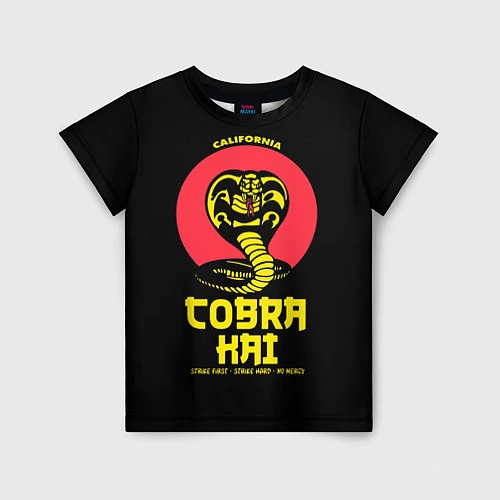Детская футболка Cobra Kai California / 3D-принт – фото 1