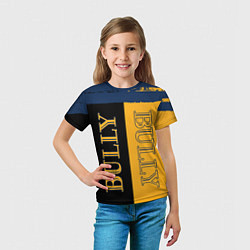 Футболка детская Bully Вертикальное лого, цвет: 3D-принт — фото 2