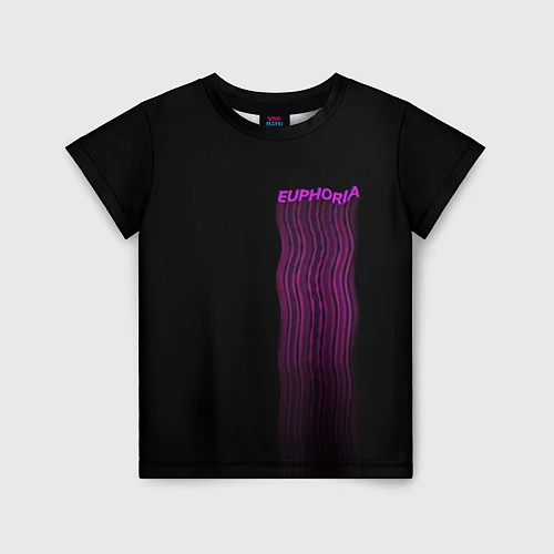 Детская футболка Euphoria noise / 3D-принт – фото 1