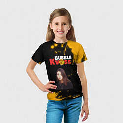 Футболка детская BUBBLE KVASS - ДОРА Брызги, цвет: 3D-принт — фото 2
