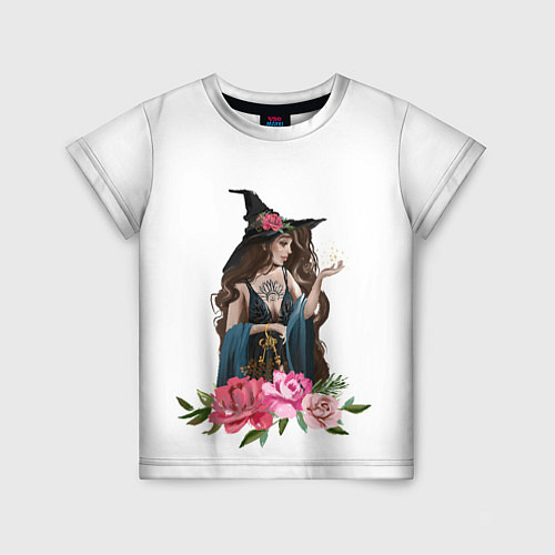 Детская футболка Девушка ведьма / 3D-принт – фото 1