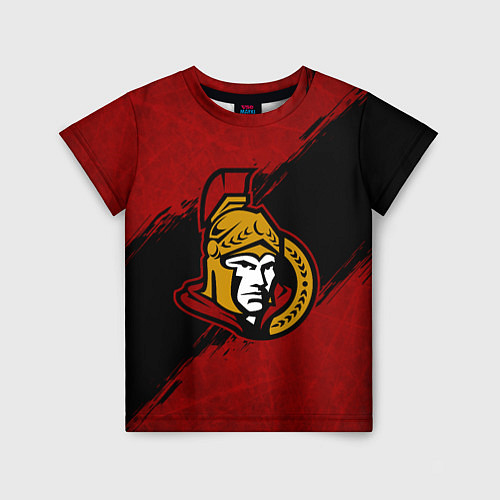 Детская футболка Оттава Сенаторз , Ottawa Senators / 3D-принт – фото 1