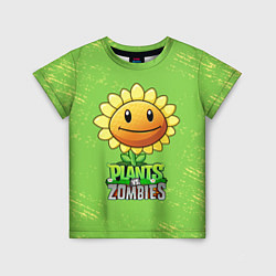 Футболка детская Подсолнух Plants vs Zombies, цвет: 3D-принт