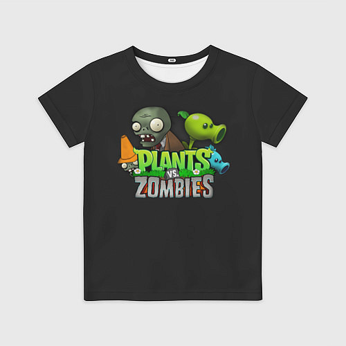 Детская футболка Персонажи Plants vs Zombies / 3D-принт – фото 1