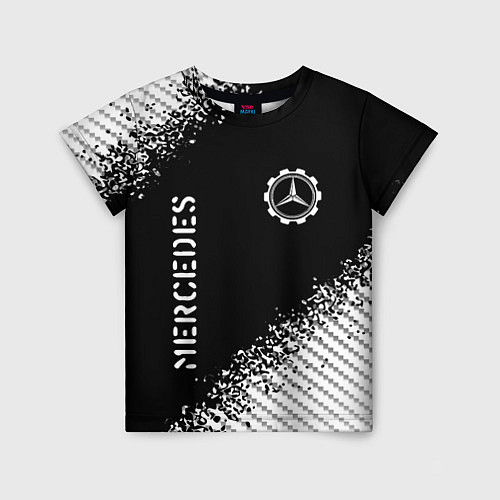 Детская футболка MERCEDES Mercedes Краска / 3D-принт – фото 1
