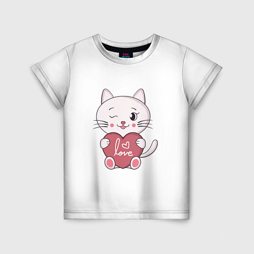 Детская футболка Любимая кошечка / 3D-принт – фото 1