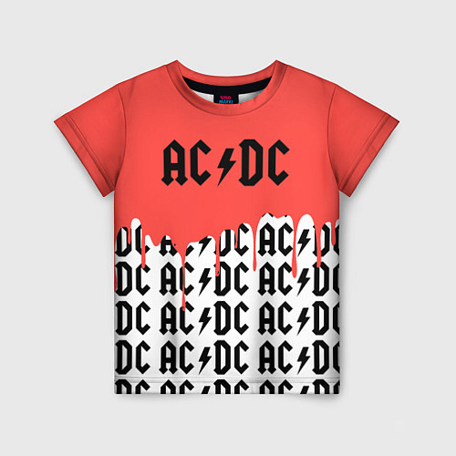 Детская футболка Ac dc rock / 3D-принт – фото 1